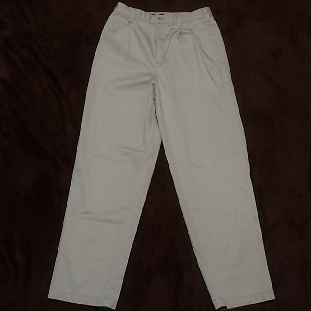 Boys Land's End khaki stretch-waste pants, size 16
